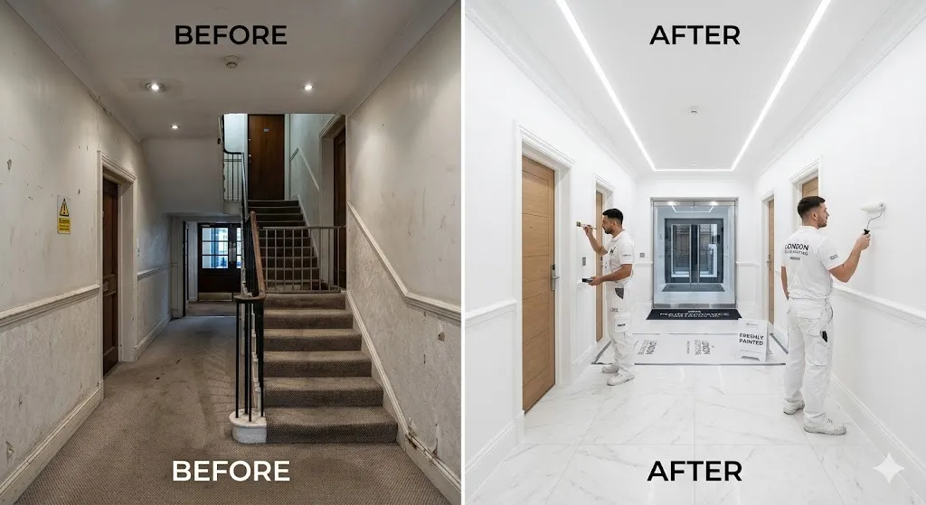 Communal Area Painting service in London Borough of Merton - Merton Painters