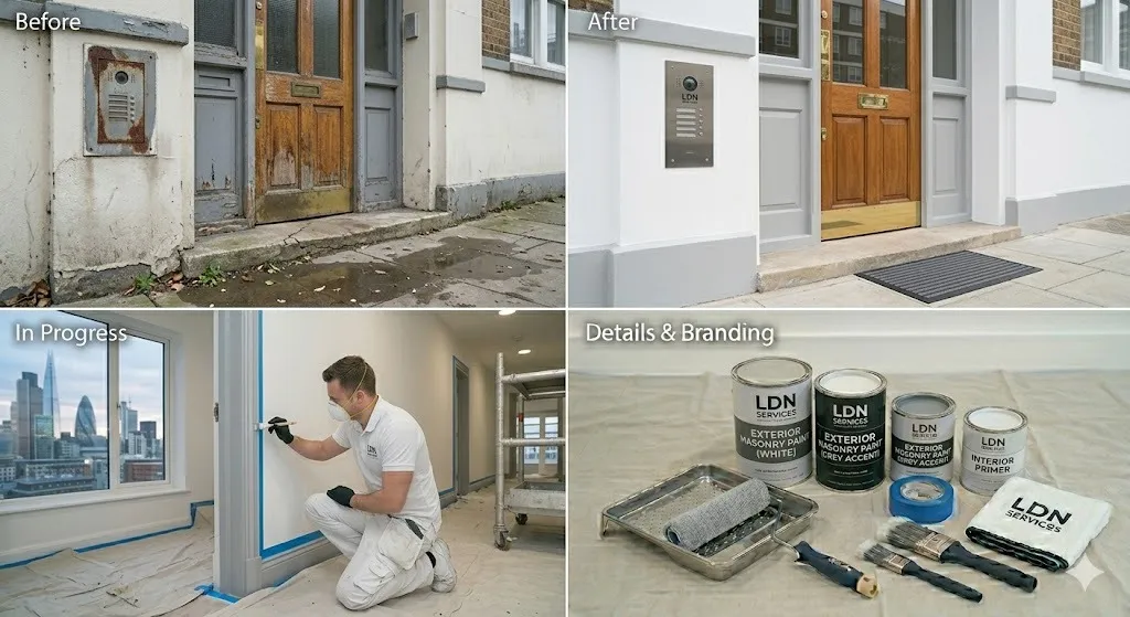 Communal Entrance Painting service in London Borough of Merton - Merton Painters