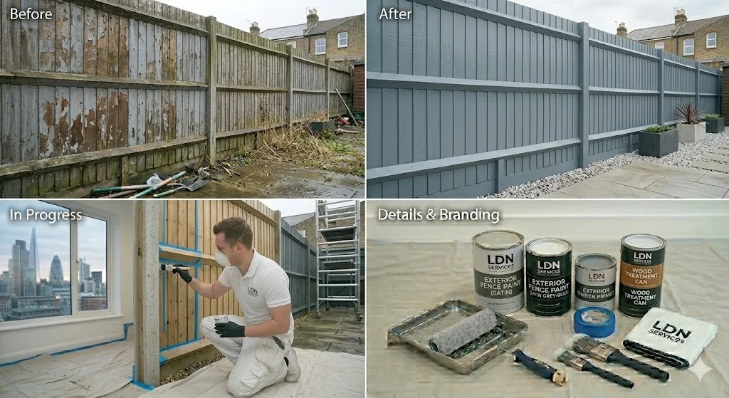 Fence Painting service in London Borough of Merton - Merton Painters