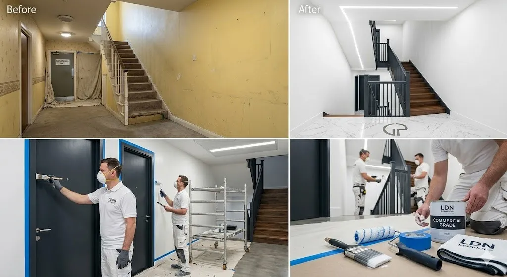 Hallway Staircase Painting service in London Borough of Merton - Merton Painters