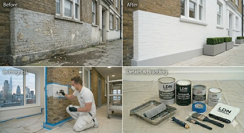 Masonry Painting service in London Borough of Merton - Merton Painters