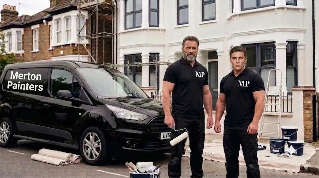 Professional painters and decorators at work in London Borough of Merton - Merton Painters